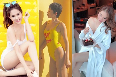 Phạm Hương, Ngọc Trinh, Tóc Tiên khoe dáng nóng bỏng