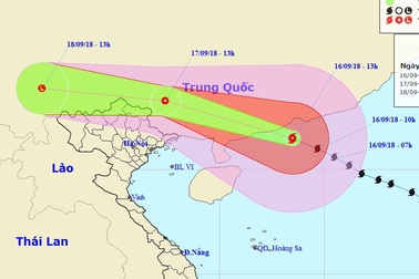 Ảnh hưởng bão số 6, đêm nay một số tỉnh Đông Bắc Bộ có gió giật mạnh
