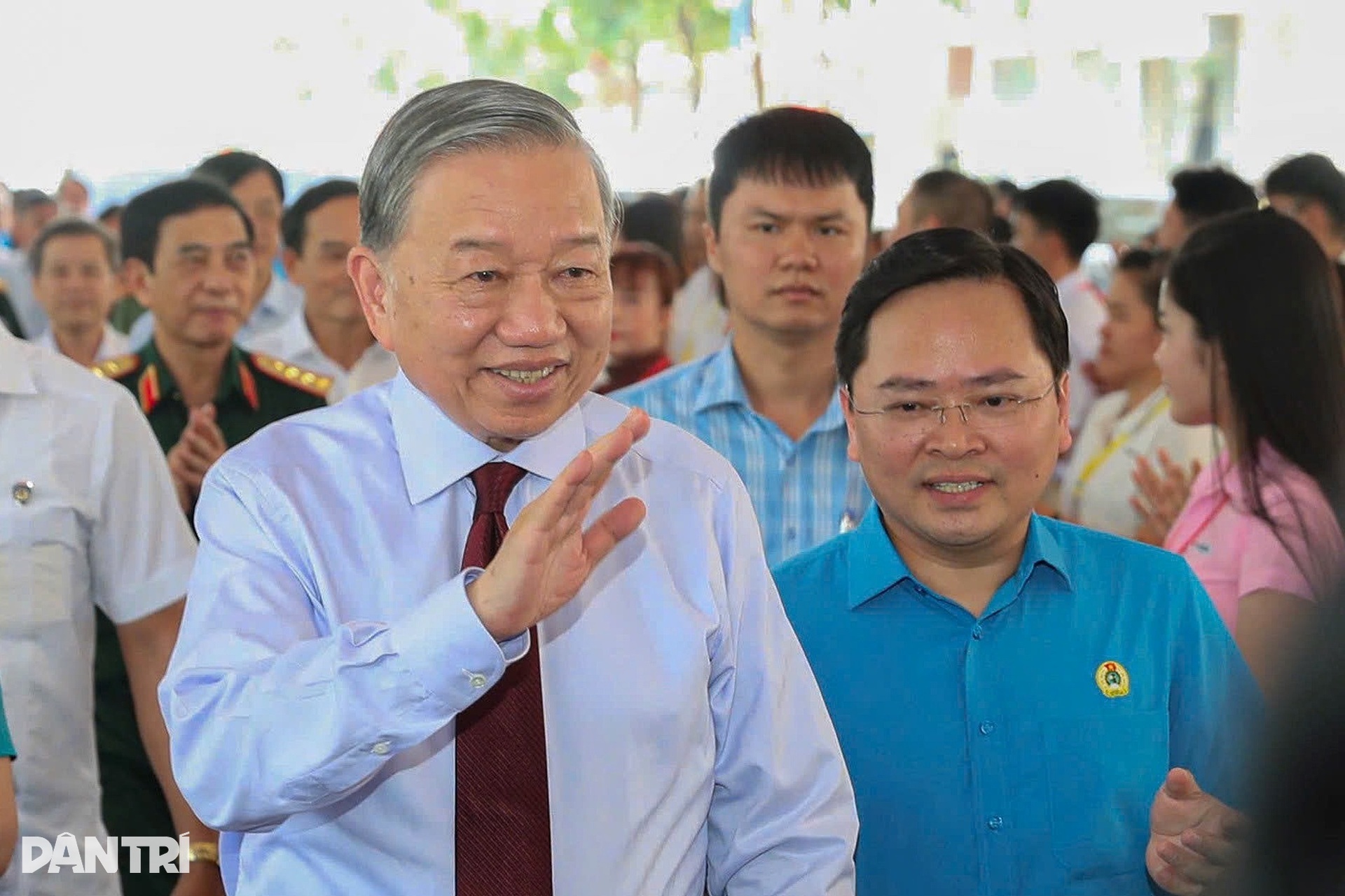 Công nhân tại TPHCM phấn khởi gặp gỡ Tổng Bí thư, Chủ tịch nước Tô Lâm - 1