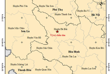 Động đất ở Hòa Bình gây rung chấn khu vực xung quanh