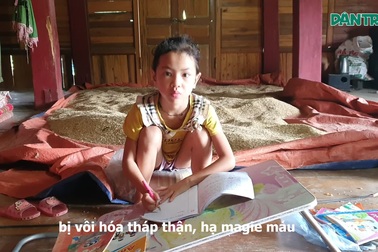 “Con mong khỏi bệnh và có chiếc bàn chắc chắn để yên tâm học bài”