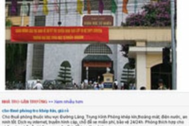 Tìm địa điểm thi đại học và nhà trọ trên mạng