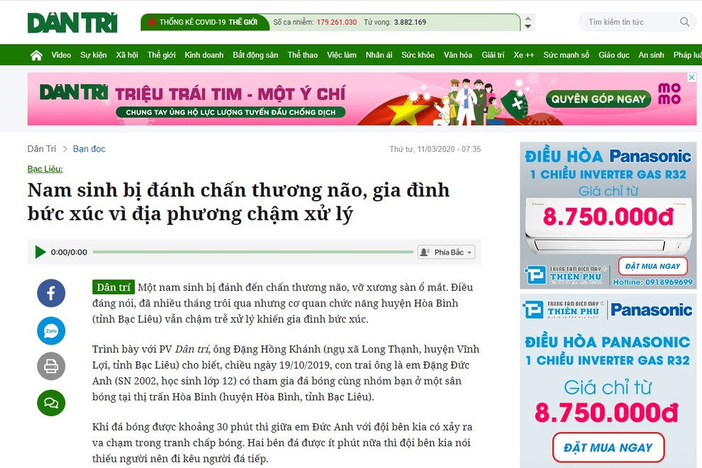 Loạt phóng sự điều tra của Báo Dân trí vào chung khảo giải báo chí Bạc Liêu - 1 Loạt phóng sự điều tra của Báo Dân trí vào chung khảo giải báo chí Bạc Liêu - 1