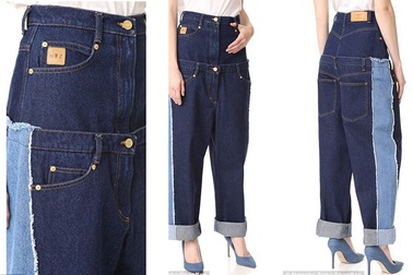 Thiết kế quái dị, quần jeans “kép” vẫn cháy hàng