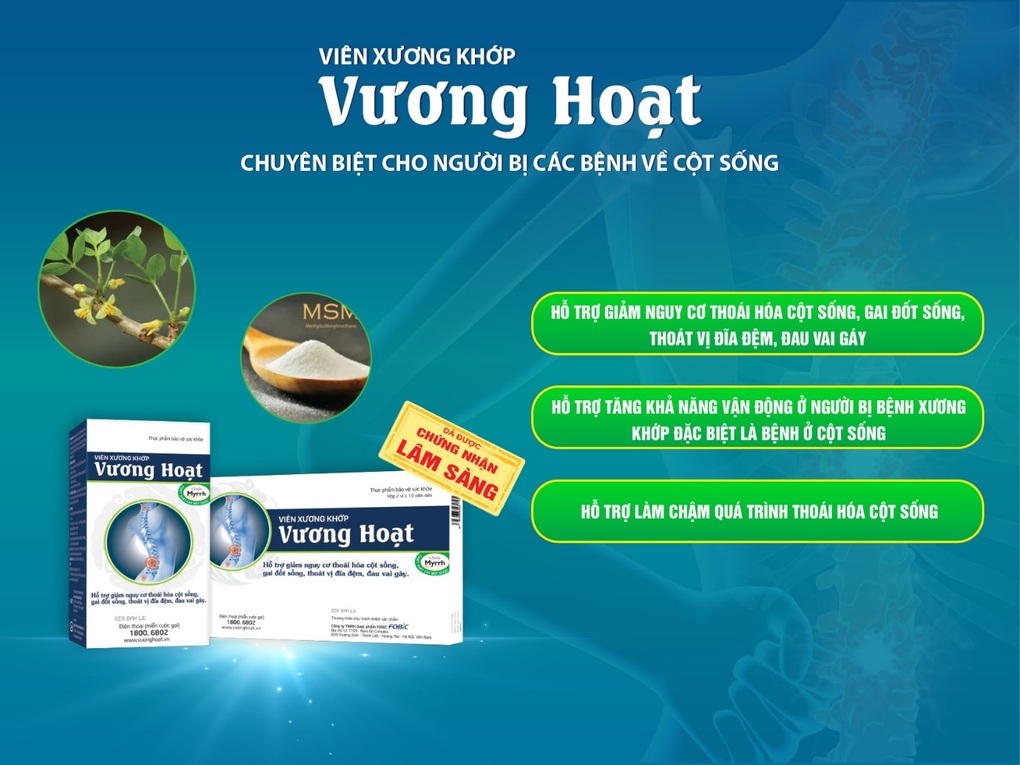 Cây một dược kết hợp hoạt chất MSM hỗ trợ giảm nguy cơ thoái hóa cột sống - 5