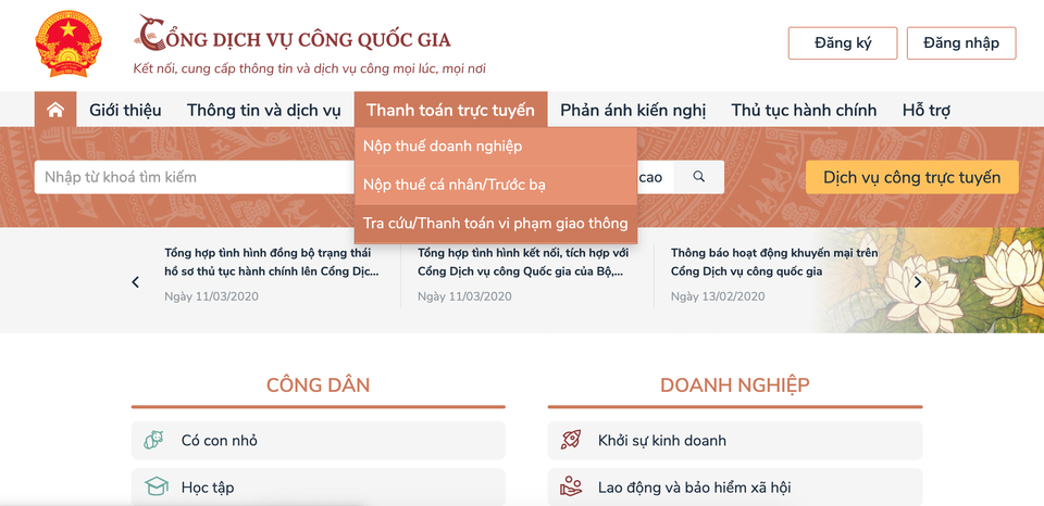 Quy trình nộp phạt vi phạm hành chính trong lĩnh vực giao thông trực tuyến - 3 Quy trình nộp phạt vi phạm hành chính trong lĩnh vực giao thông trực tuyến - 3