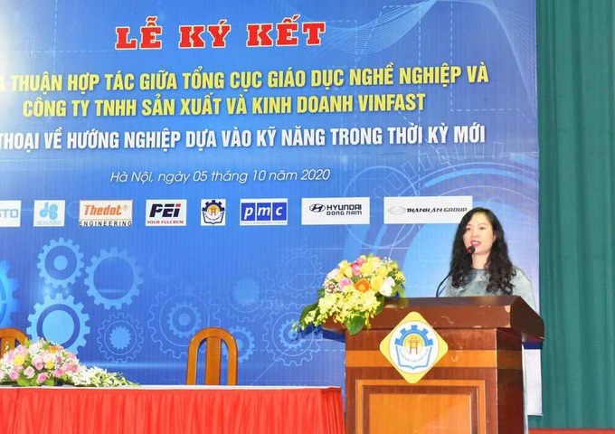 Lễ ký kết thỏa thuận hợp tác giữa Tổng cục Giáo dục nghề nghiệp và Công ty TNHH Sản xuất và Kinh doanh Vinfast - Ảnh 2.