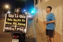 "Vệ sĩ bóng đêm" rong ruổi khắp các nẻo đường để giúp người gặp nạn