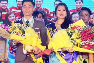 Cặp đôi tài sắc đăng quang SV thanh lịch ĐH Phòng cháy chữa cháy