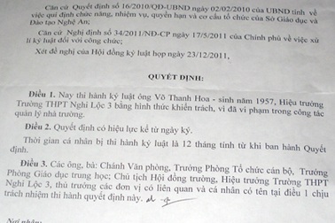 Không dạy vẫn nhận tiền đứng lớp, hiệu trưởng bị kỷ luật