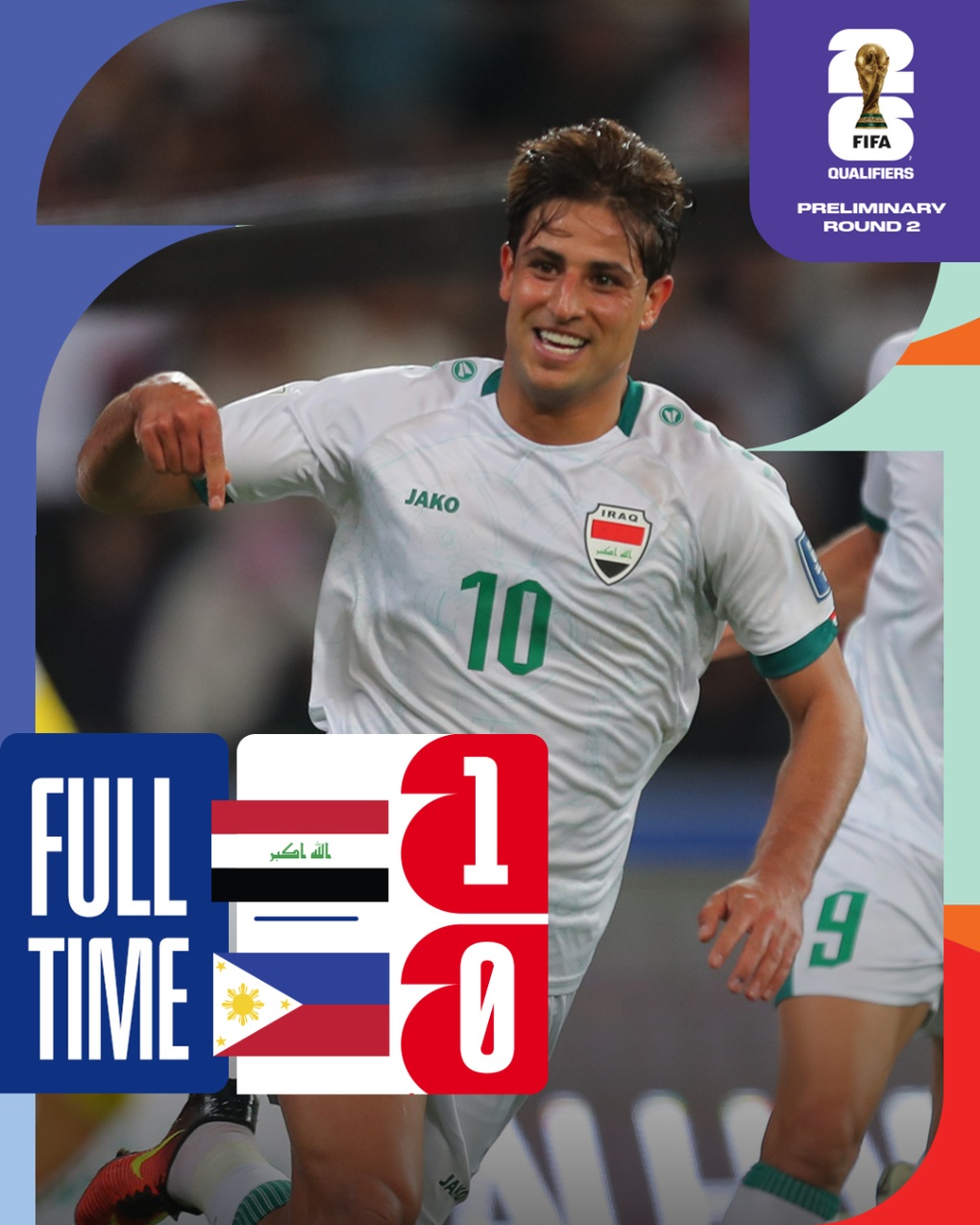 Đánh bại Philippines, Iraq toàn thắng ở vòng loại World Cup 2026 - 1 Đánh bại Philippines, Iraq toàn thắng ở vòng loại World Cup 2026 - 1