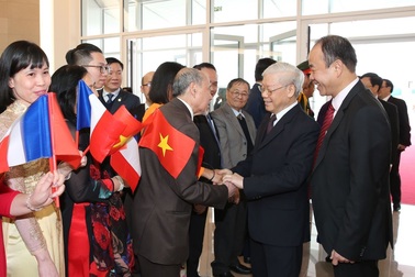 Tổng Bí thư Nguyễn Phú Trọng bắt đầu thăm chính thức Cộng hòa Pháp