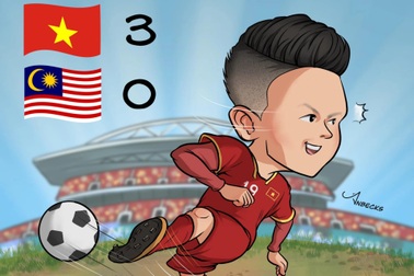 Dân mạng chế ảnh hài hước ăn mừng chiến thắng trước đội tuyển Malaysia