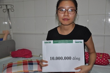 10 triệu đồng tiếp tục đến với em Bích Ngọc bị ô tô nghiến qua người