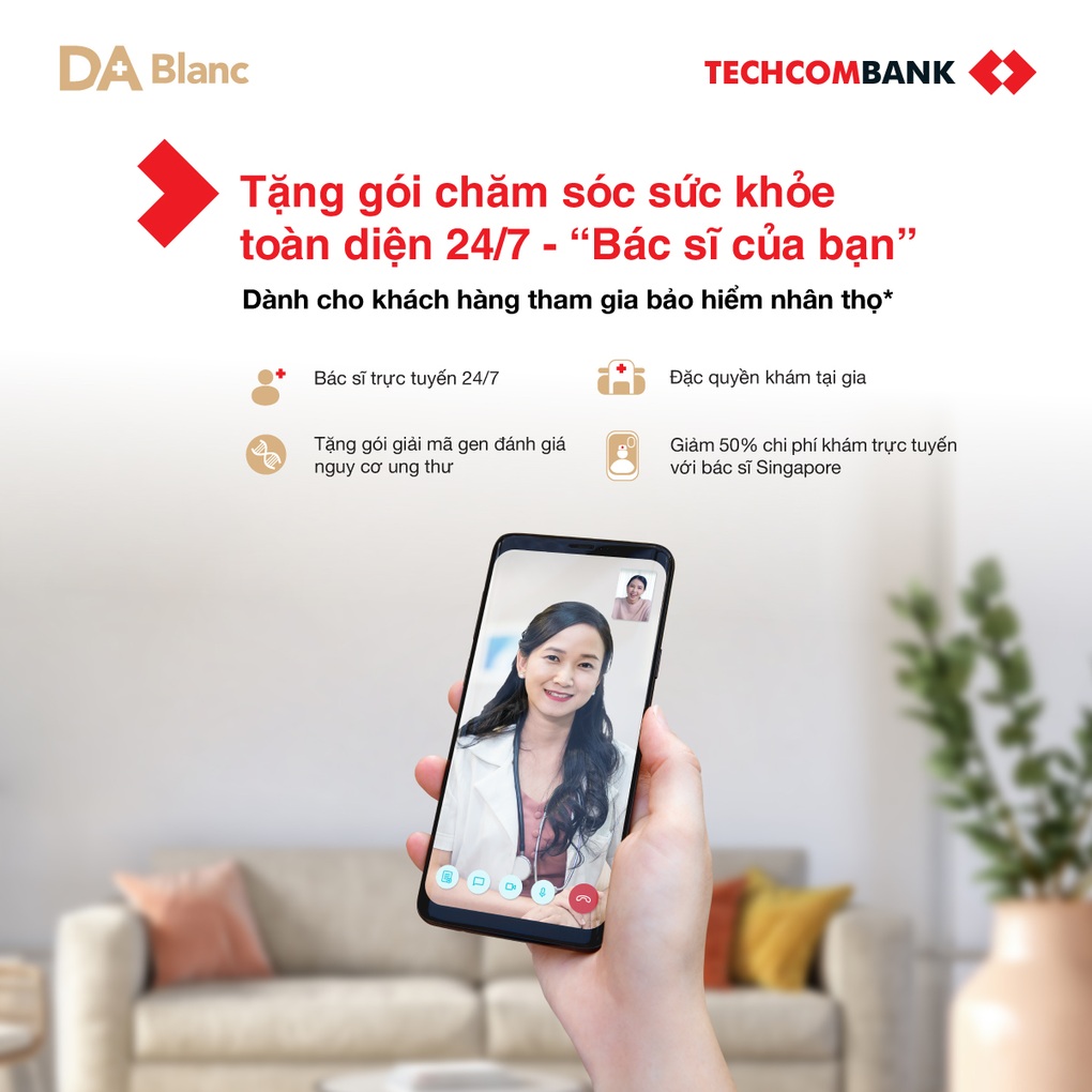 Techcombank và Doctor Anywhere chăm sóc sức khỏe cho khách hàng theo chuẩn Singapore - 1 Techcombank và Doctor Anywhere chăm sóc sức khỏe cho khách hàng theo chuẩn Singapore - 1
