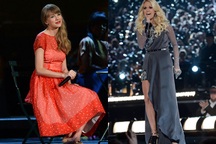 Carrie Underwood “đọ sắc” Taylor Swift trên sân khấu lễ trao giải nhạc đồng quê