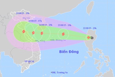Chiều mai áp thấp nhiệt đới mạnh lên thành bão số 5 sau khi vào Biển Đông