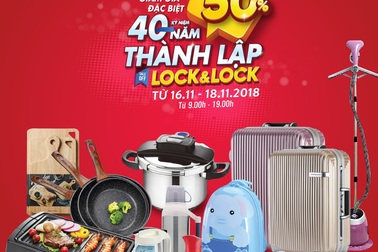 Lock&Lock sale khủng cuối năm giảm giá hơn 50% các mặt hàng