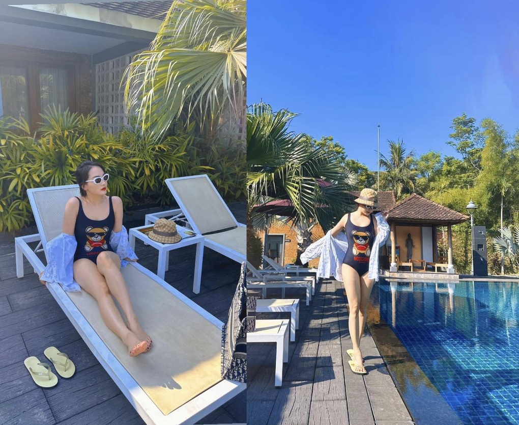 Bảo Thanh mặc bikini khoe vóc dáng thon gọn sau 2 lần sinh - 1 Bảo Thanh mặc bikini khoe vóc dáng thon gọn sau 2 lần sinh - 1