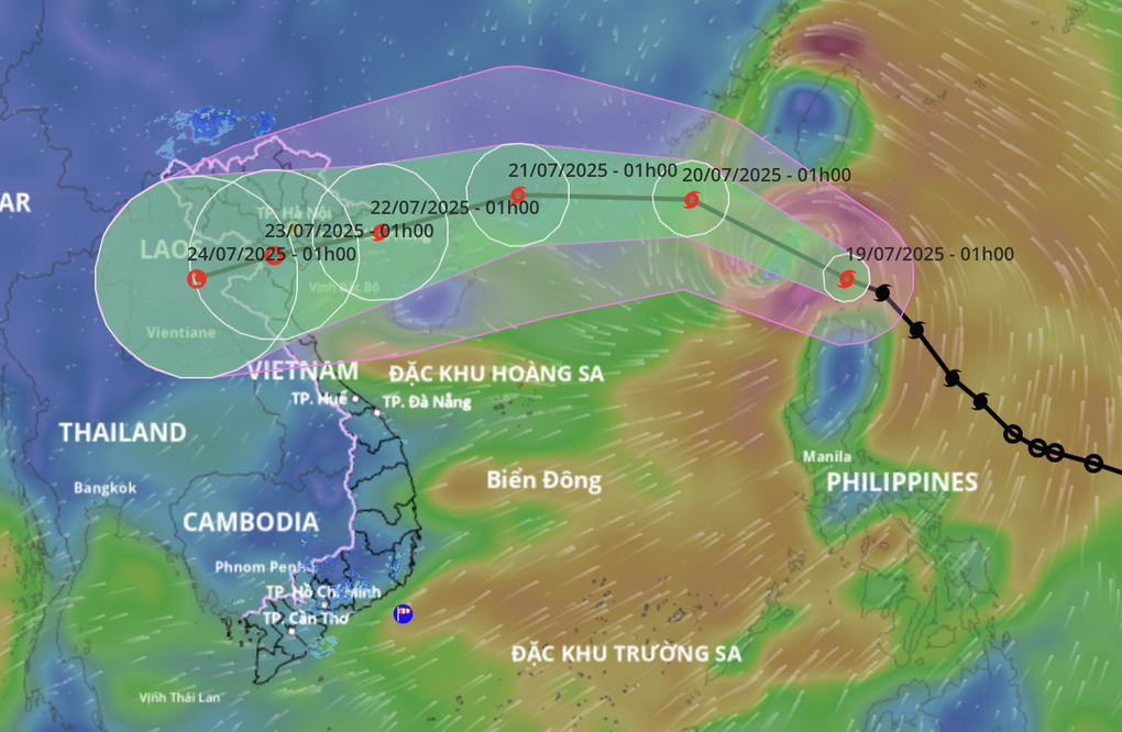Bão Wipha vào Biển Đông, cảnh báo mưa khắp 18 tỉnh thành - 1 Bão Wipha vào Biển Đông, cảnh báo mưa khắp 18 tỉnh thành - 1