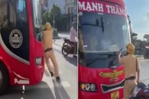 Triệu tập tài xế xe khách húc CSGT rồi tăng ga bỏ chạy ở Hải Dương