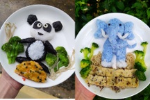Những bữa ăn tạo hình ngộ nghĩnh giúp con ngon miệng của người mẹ xứ Huế