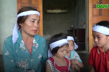 Chồng mất vì tai biến, vợ bệnh tim lo các con thơ đói ăn, thất học