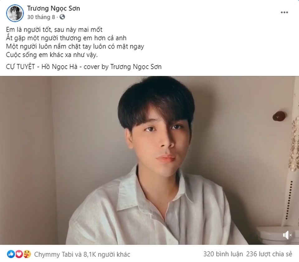 Trương Ngọc Sơn từng gây sốt với bản cover “Cự tuyệt” giờ ra sao? - 1 Trương Ngọc Sơn từng gây sốt với bản cover “Cự tuyệt” giờ ra sao? - 1