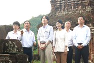 Hoàng Thái tử Nhật Bản và Công nương tham quan khu đền tháp Mỹ Sơn