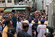 Linh cữu Anh Vũ đã về đến chùa Ấn Quang