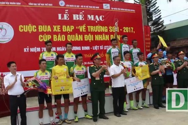Bế mạc giải đua xe đạp “Về Trường Sơn 2017” – tranh Cúp Báo Quân đội nhân dân