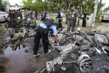 Miền nam Thái Lan rung chuyển vì bom, 42 người bị thương