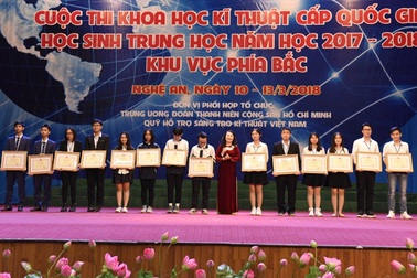 13 dự án giành giải Nhất cuộc thi Khoa học kĩ thuật khu vực phía Bắc