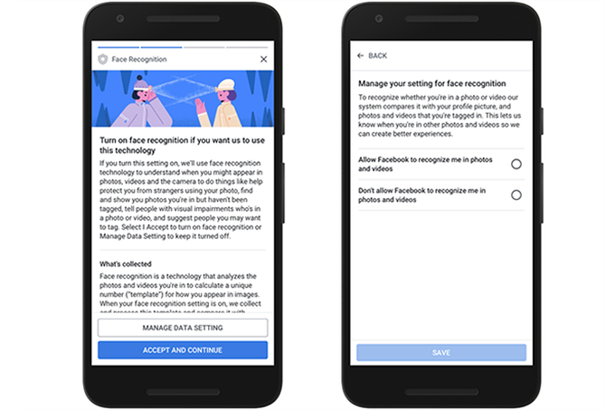 Giao diện thông báo thiết lập bảo mật mới mà facebook vừa cập nhật. ẢNH CHỤP MÀN HÌNH