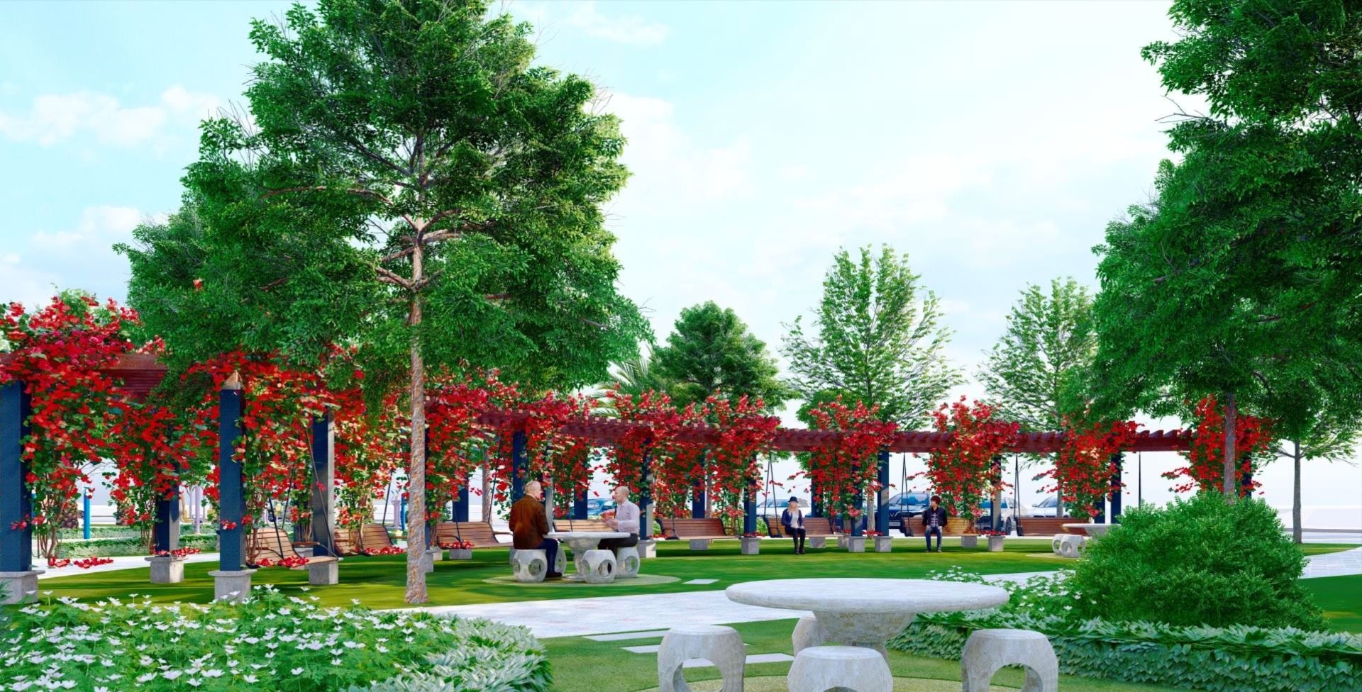 Vinhomes Ocean Park 2 បើកដំណើរការការរចនាសួនកីឡា - ៤ Vinhomes Ocean Park 2 ra mắt thiết kế tổ hợp công viên thể thao - 4