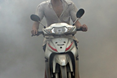 Thử nghiệm kiểm tra khí thải xe máy tại Hà Nội