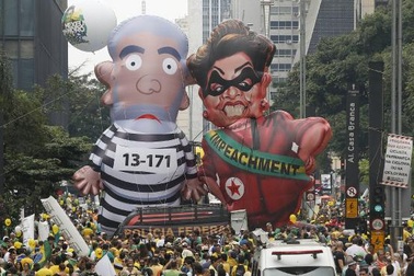 3 triệu người Brazil xuống đường yêu cầu tổng thống từ chức