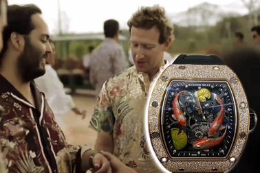 CEO Facebook xuýt xoa trước đồng hồ "triệu đô" của cậu út gia tộc Ambani