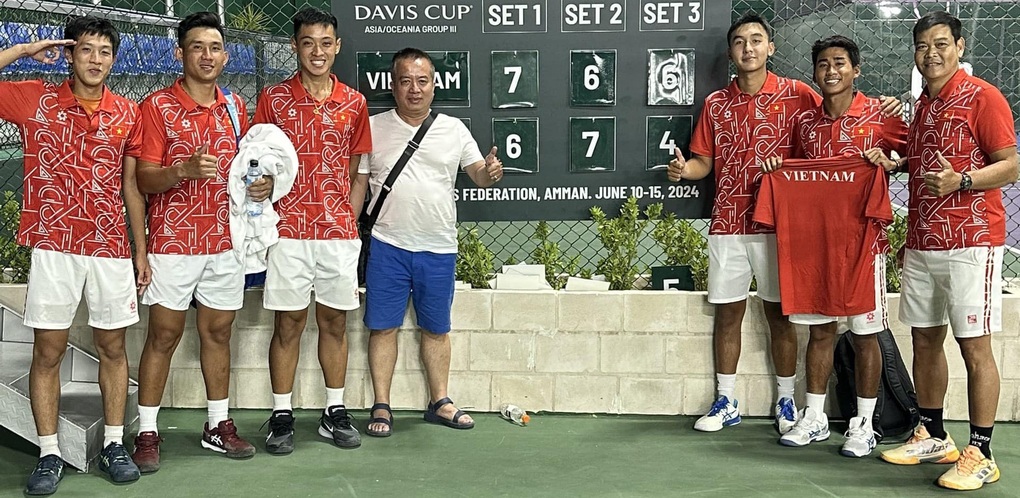 Đội tuyển quần vợt Việt Nam trụ hạng thành công tại Davis Cup 2024 - 2