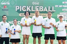 Giải Pickleball báo Dân trí gọi tên cặp VĐV vô địch đầu tiên