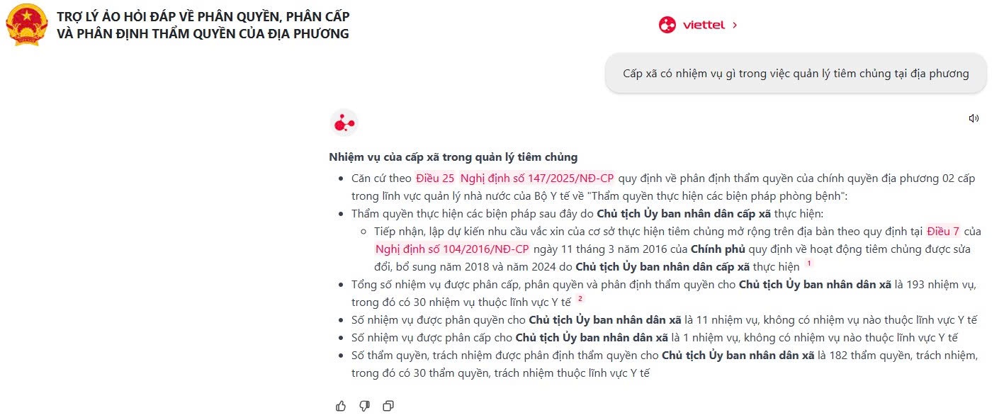 Trợ lý ảo Cán bộ công chức: Giải pháp tra cứu thẩm quyền cho chính quyền 2 cấp - 1