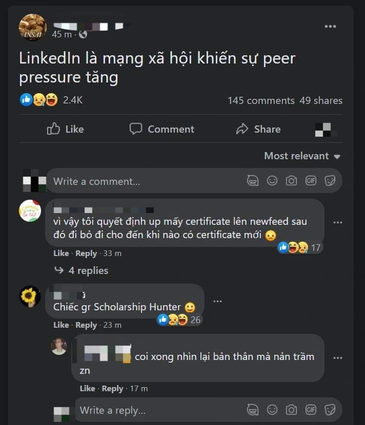 Gen Z ám ảnh, sợ hãi về áp lực đồng trang lứa - 2 Gen Z ám ảnh, sợ hãi về áp lực đồng trang lứa - 2