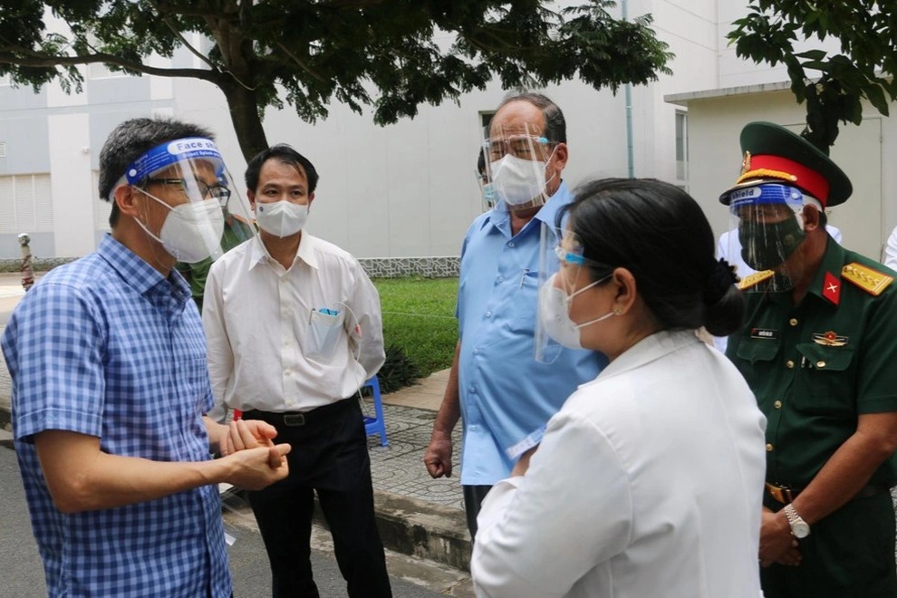 Phó Thủ tướng Vũ Đức Đam kiểm tra công tác phòng chống dịch tại An Giang - 1 Phó Thủ tướng Vũ Đức Đam kiểm tra công tác phòng chống dịch tại An Giang - 1