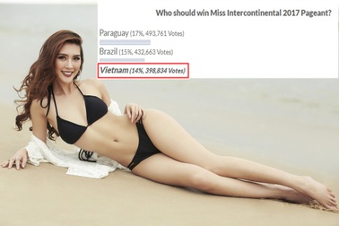 Tường Linh lọt Top thí sinh được yêu thích nhất Hoa hậu Liên Lục Địa 2017