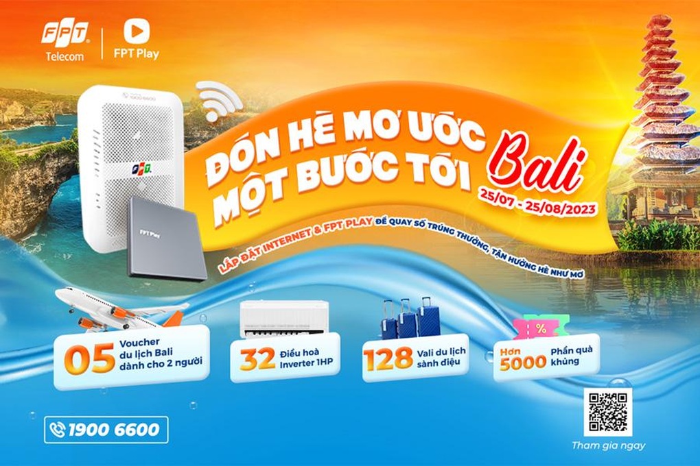 FPT Telecom khởi động chương trình Đón hè mơ ước - Một bước tới Bali - 1 FPT Telecom khởi động chương trình Đón hè mơ ước - Một bước tới Bali - 1