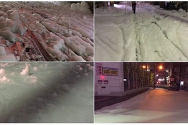 Bọt lạ bủa vây thành phố Nhật sau động đất