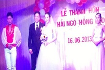 Hé lộ hình ảnh trong lễ cưới đạo diễn Quang Hải và cô dâu kém 25 tuổi