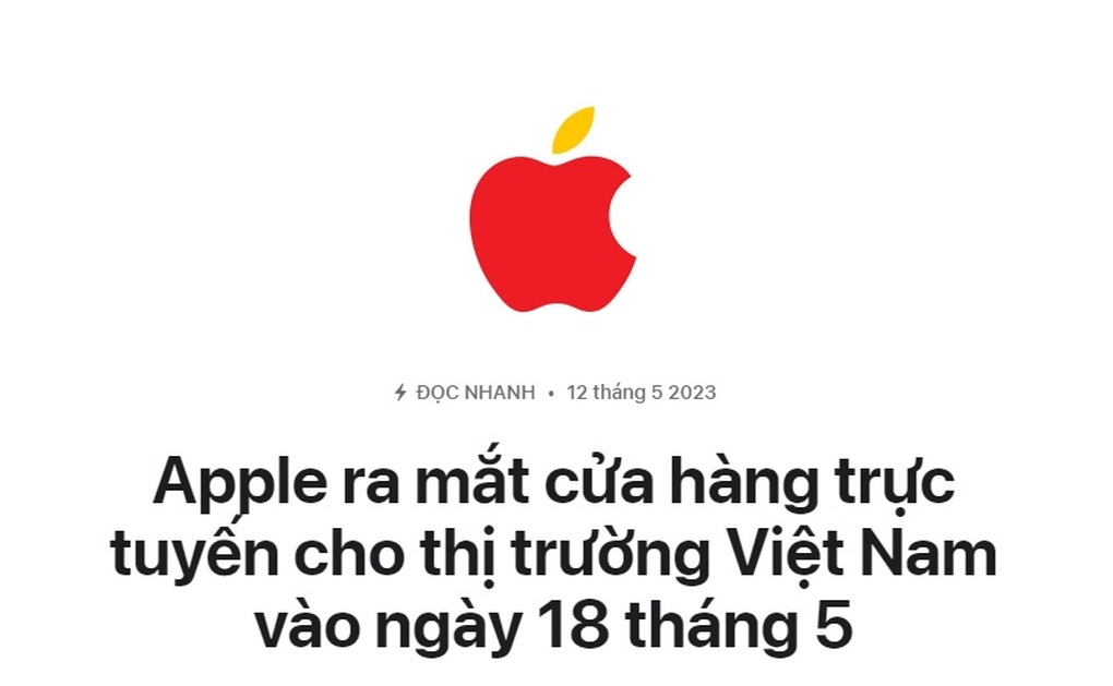 Apple tiến thêm một bước vào thị trường Việt Nam - 1 Apple tiến thêm một bước vào thị trường Việt Nam - 1