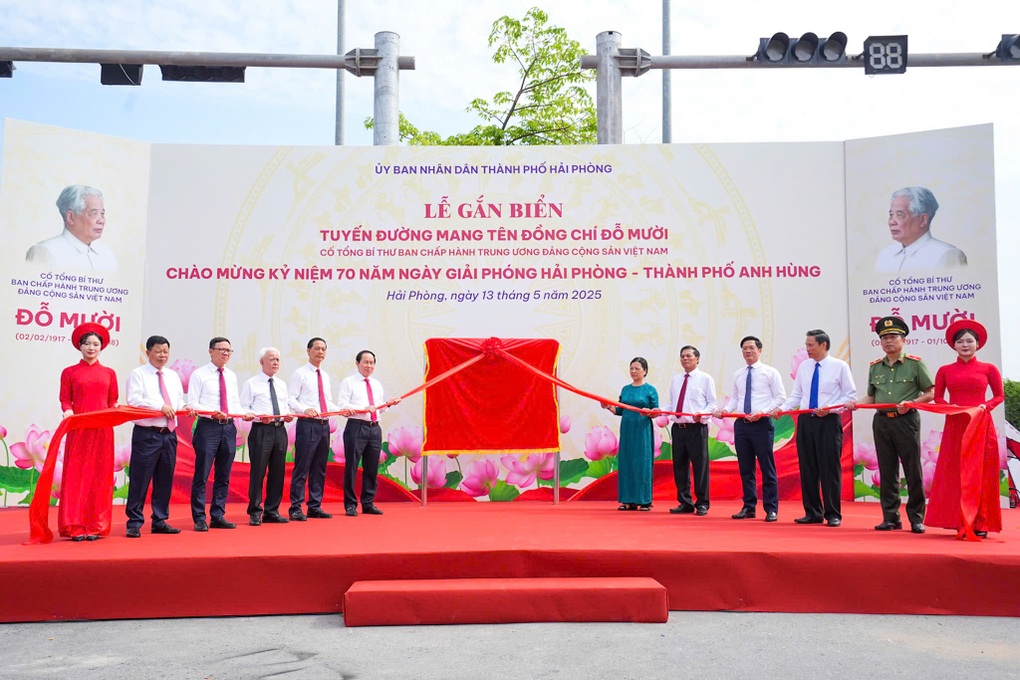Hải Phòng đặt tên tuyến đường mới theo cố Tổng Bí thư Đỗ Mười - 1 Hải Phòng đặt tên tuyến đường mới theo cố Tổng Bí thư Đỗ Mười - 1