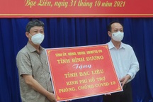 Bình Dương chia sẻ, hỗ trợ Bạc Liêu, Cà Mau chống dịch Covid-19